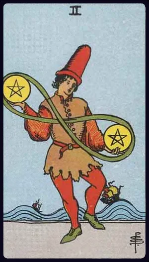 펜타클의 2 (Two of Pentacles)
