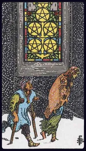 펜타클의 5 (Five of Pentacles)