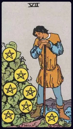 펜타클의 7 (Seven of Pentacles)