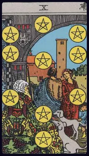 펜타클의 10 (Ten of Pentacles)