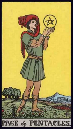 펜타클의 페이지 (Page of Pentacles)